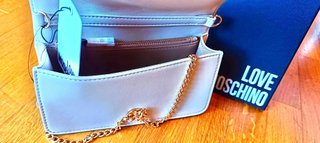 Borsetta Love Moschino Beige e Oro