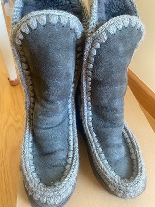 Botas Mou piel cuña interior para talla 38