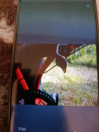 Bicicleta plegable roja