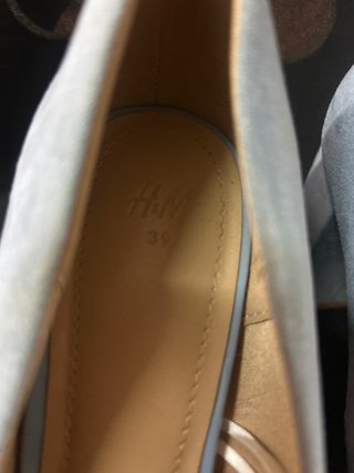 Zapatillas de tacón azul