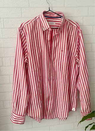 Camisa Pedro del Hierro Rayas Rojas Talla M