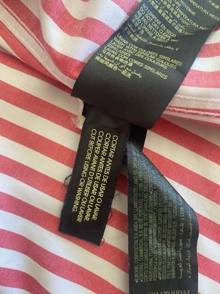 Camisa Pedro del Hierro Rayas Rojas Talla M