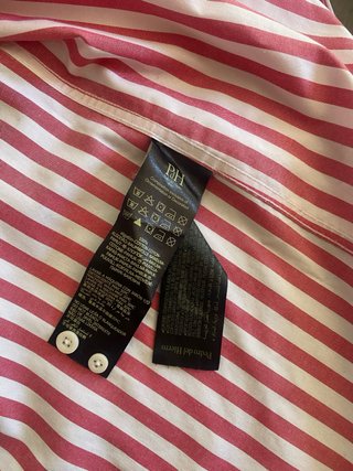 Camisa Pedro del Hierro Rayas Rojas Talla M