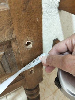 Cabecero de cama de madera