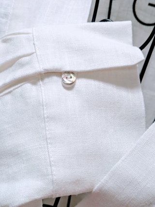 Camicia Zara Lino Bianca Nuova con Cartellino Tg S