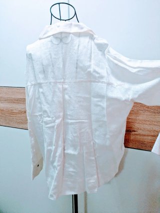 Camicia Zara Lino Bianca Nuova con Cartellino Tg S