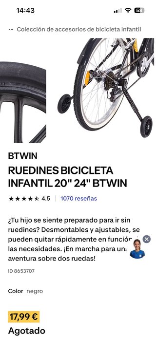 Ruedines Bicicleta 24