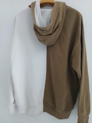 Sudadera Hollister Marrón y Blanca
