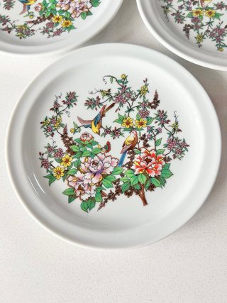3 Platos Porcelana Vintage Coimbra Portugal