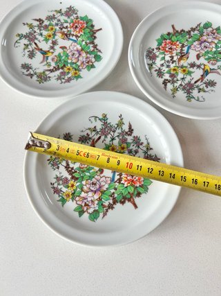 3 Platos Porcelana Vintage Coimbra Portugal