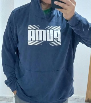Sudadera Puma Azul con Capucha
