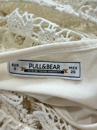 Blusa encaje blanco manga larga