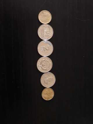 Lote de monedas internacionales