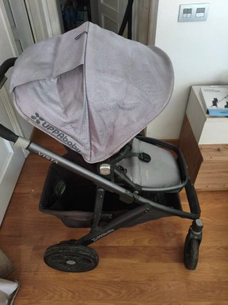 Carrito Bebé UPPAbaby Vista Gris y huevo coche