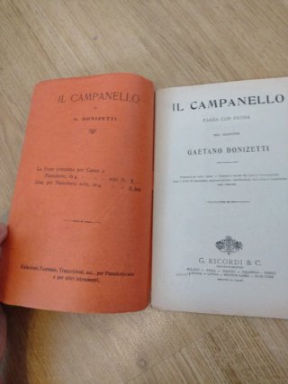 Libretto Il Campanello G. Donizetti