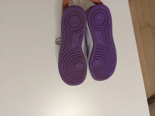 Nike Air Force 1 Talla 39 Morado/Blanco