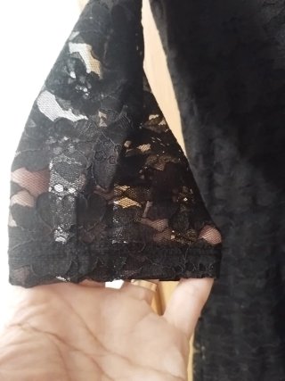 Vestido Desigual Negro Flores Invierno