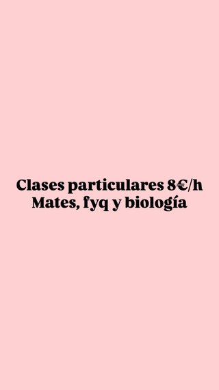 Clases particulares