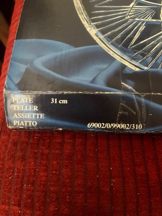 Plato de cristal Lyra Nova Collection NUEVO EN CAJ