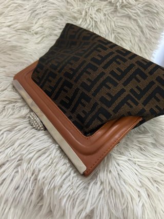 Bolso Fiesta Fendi FF Marrón