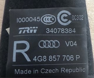 Cinturones Delanteros Audi A6 C7