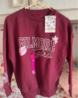 Felpa Gilmore Girls Primark bordeaux taglia S/M
