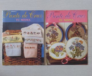 Lote 12 revistas vintage punto de cruz