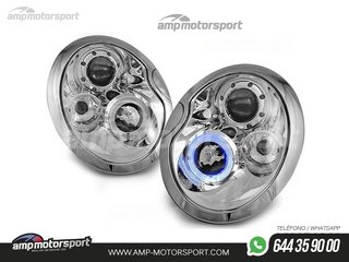 FAROS DELANTEROS OJOS DE ANGEL PARA MINI COOPER 2001-2006