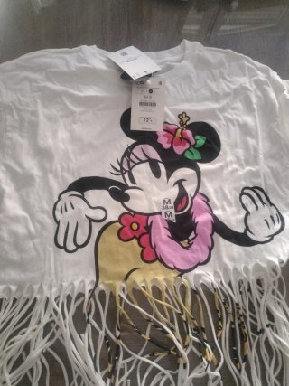 Camiseta Bershka Minnie Mouse Talla M