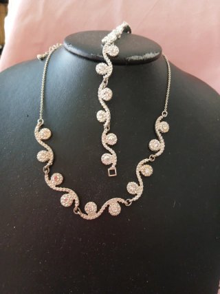 Set Collana e Braccialetto Argento