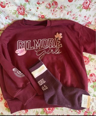 Felpa e calzini Gilmore Girls Primark nuova s/m
