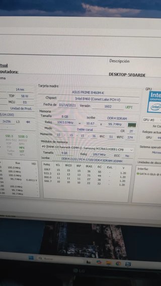 PC Sobremesa G6405 | 8GB RAM | SSD 240GB