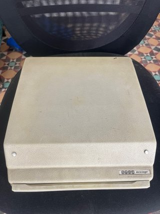 Máquina de escribir Japy Message azul turquesa