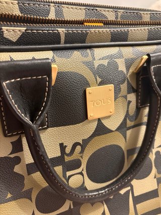 Maletín Tous Beige y Negro
