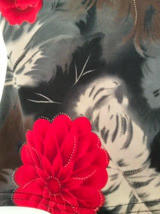 Camiseta sin mangas Glitzy floral roja