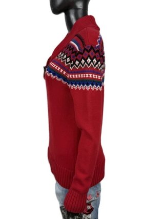 Lauren Ralph Lauren Maglione Donna M Cotone Rosso