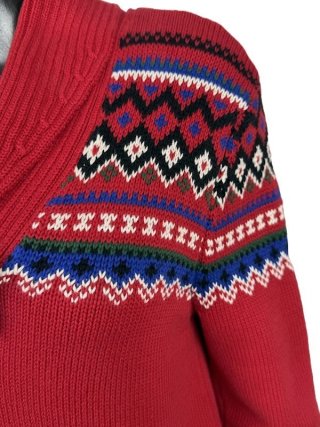 Lauren Ralph Lauren Maglione Donna M Cotone Rosso