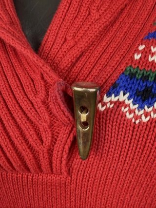 Lauren Ralph Lauren Maglione Donna M Cotone Rosso