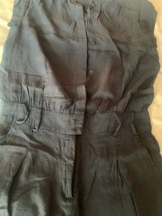 Mono azul lino talla 38