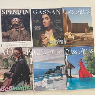 Lote de 6 revistas de moda, lujo y lifestyle