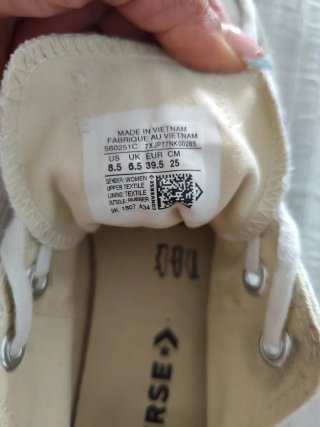 Tenis Converse Blancos Usados 3 veces Talla 39,5