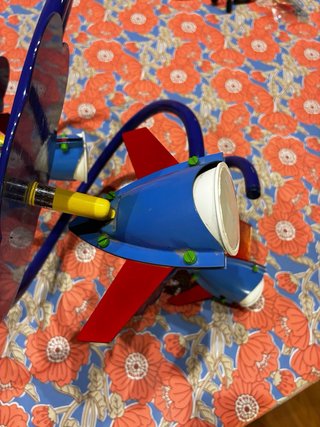 Lámpara Techo Infantil Azul/Rojo