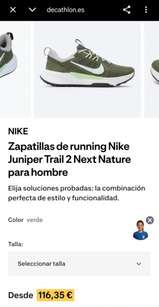 Nike Juniper Trail 2 NN Verde Talla 42