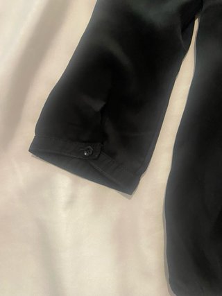 Blusa negra mujer con encaje