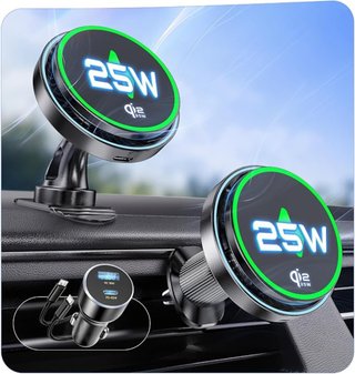 NUEVO! Cargador Coche Magnético Inalámbrico 25W