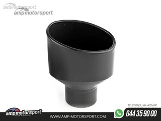 COLA DE ESCAPE TIPO RS4 LADO DERECHO NEGRA
