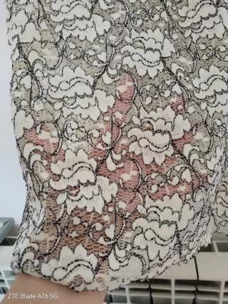 Camicetta zara  pizzo bianco e nero