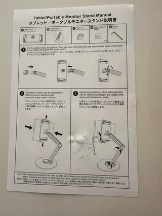 Soporte ajustable tablet/monitor portátil