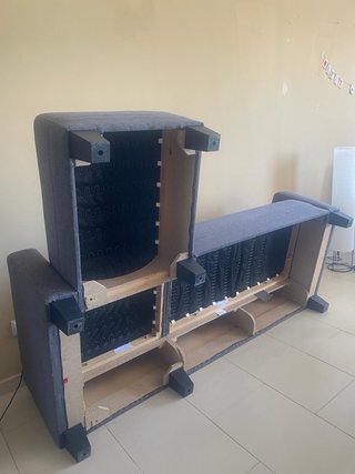 Sofá Chaiselongue Gris Tela