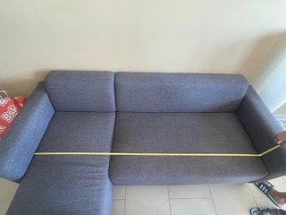 Sofá Chaiselongue Gris Tela